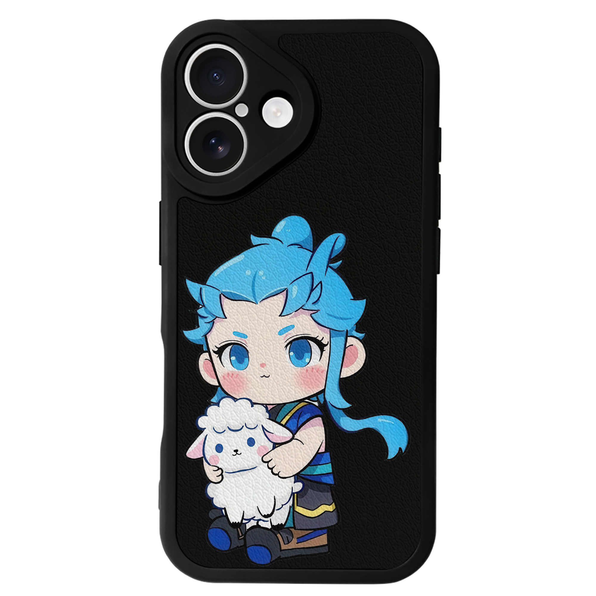 （画像用） Ne Zha 2 ナタ 魔童の大暴れ 【iPhone 16シリーズ対応】シリコンスマホケース（レザー調） 材質：シリコン